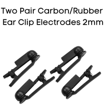 Load image into Gallery viewer, Ces Therapy Carbon/Rubber Ear Clip Electrodes For CES Therapy (2 pair)